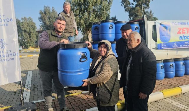 Aydın Büyükşehir Belediyesi'nden zeytin üreticilerine destek