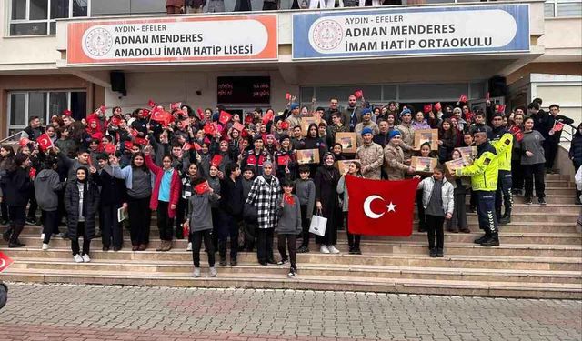 Aydınlı öğrencilerden örnek davranış: Mehmetçikler için atkı ördüler!