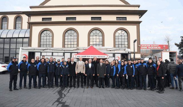 Balıkesir Zabıtası kan bağışıyla farkındalık yarattı