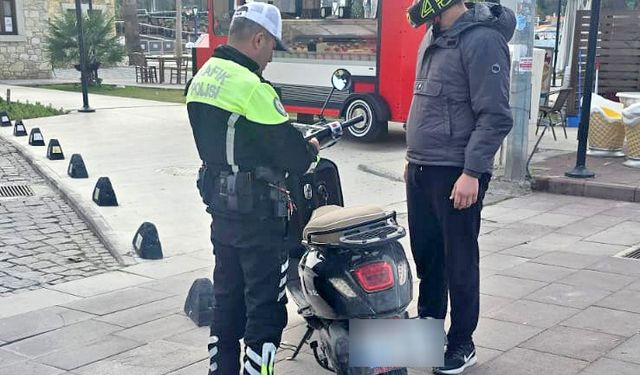 Çeşme’de motosikletlere ceza yağdı!