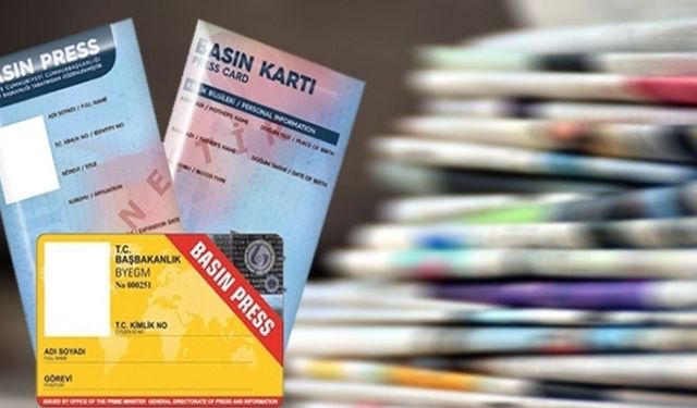 Türkiye'de sarı basın kartlı kaç gazeteci var?