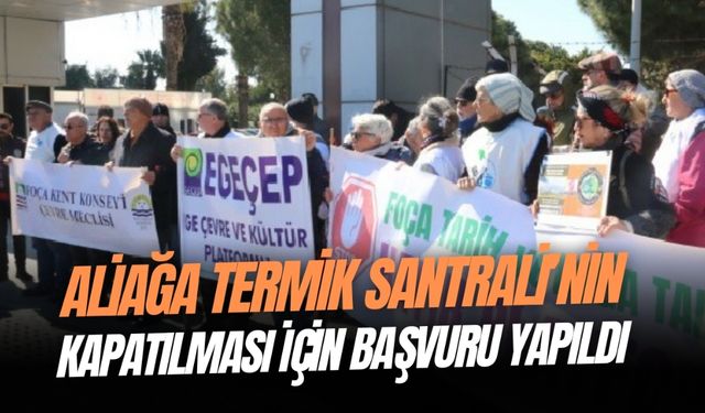 Ekolojistler Aliağa Termik Santrali’ne karşı harekete geçti: Kapatılması için başvuru yapıldı