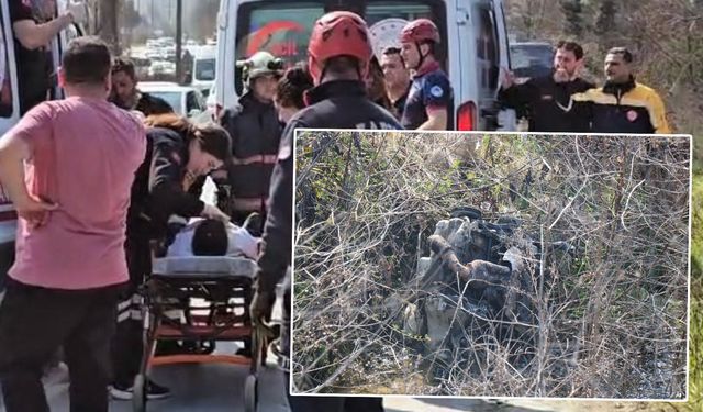 Aracın motoru 10 metre savruldu! Ortalık savaş alanına döndü: Sapanca'da feci kazada 10 yaralı