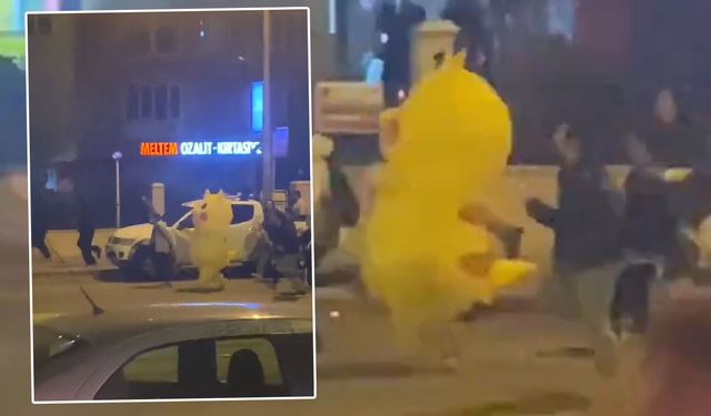 Pikachu kaçtı, polis kovaladı! Protestolarda şaşırtan anlar