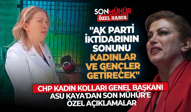 CHP Kadın Kolları Genel Başkanı Asu Kaya'dan Son Mühür'e özel açıklamalar