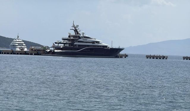 Bodrum’da lüks yat rüzgarı: ‘Solandge’ 128 ton yakıt aldı
