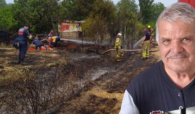 Balıkesir Edremit'te yangını söndürmek isteyen adam canından oldu