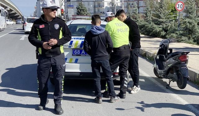 Plakasız motosiklete 54 bin lira ceza!