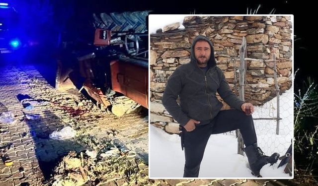Manisa Alaşehir'de 37 yaşındaki 2 çocuk babası kazada hayatını kaybetti
