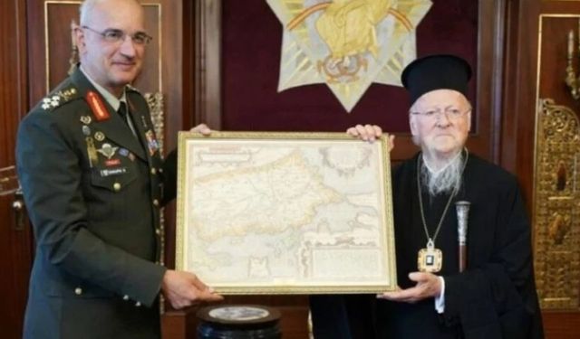 Yunanistan'ın Patrik Bartholomeos'a sunduğu tarihi Trakya haritası kriz çıkardı!