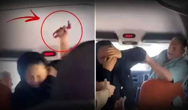 Servis sürücüsünden öğrenciye imdat çekiciyle saldırı