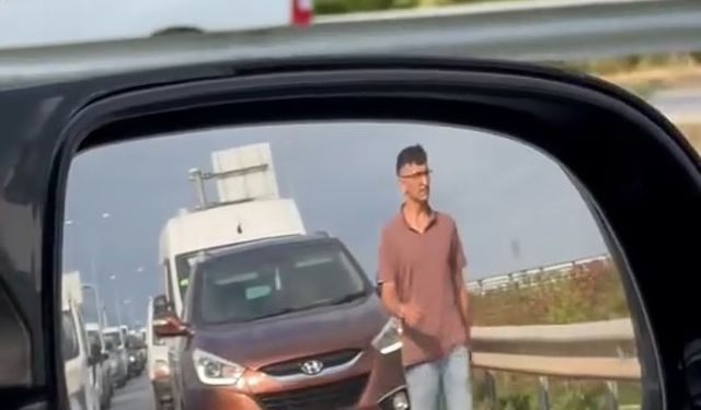 Emniyet şeridini ihlal eden sürücüler, yürütülerek cezalandırıldı