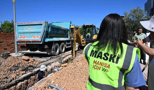 Manisa’da altyapı sorununa müdahale: 1 kilometrelik hat döşendi