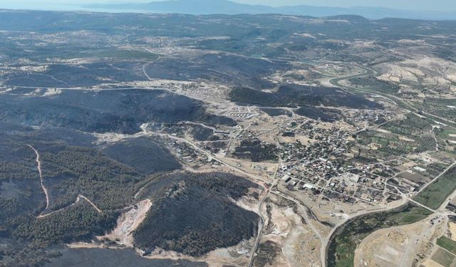 Ayvacık'taki yangın 21 saatin ardından kontrol altında!