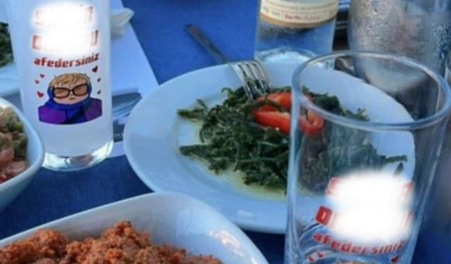 Küfürlü rakı bardağı olayına soruşturma!
