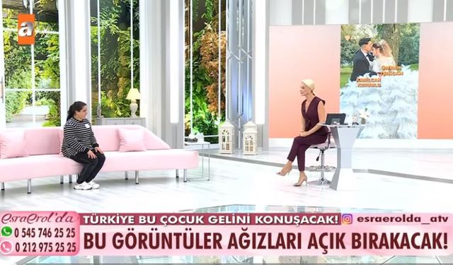 Esra Erol canlı yayınında ihbar: 13 yaşındaki kız para karşılığı evlendirildi