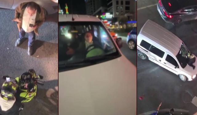 Esenyurt’ta trafik kavgası kanlı bitti... Kadın motorcu kaputta sürüklendi