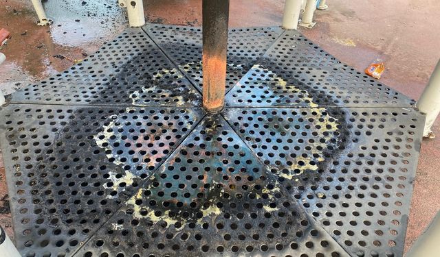 Çocuk parkında yangın paniği