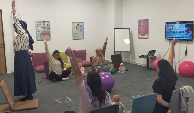 Gebe Okulu ve Bebek Akademisi anneleri doğuma hazırladı