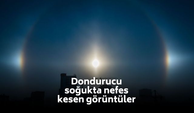 Buz kristalleri gökyüzünü süsledi: Nadir rastlanan Halo görüntüsü mest etti!