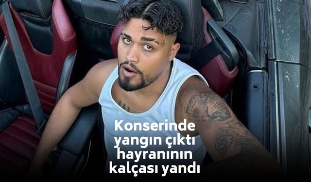 Lvbel C5 konserinde tehlikeli anlar: Hayranın kalçası yandı!