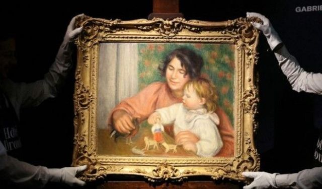 Ünlü ressam Renoir'in bilinmeyen bir eseri Paris'te rekor fiyata el değiştirdi