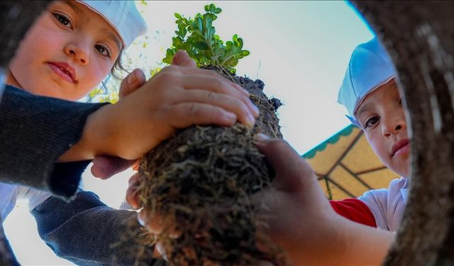 Geleceğe Nefes Projesiyle çocuklara ağaç sevgisi aşılanıyor