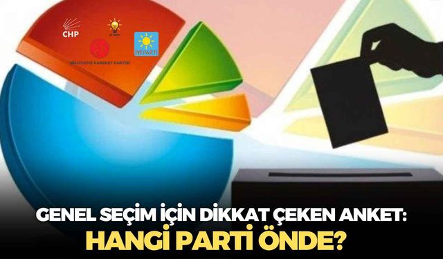 Genel seçim için dikkat çeken anket: Hangi parti önde?