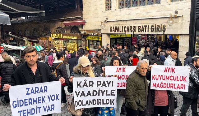 Bursa Kapalıçarşı'da mağdurlar sokağa döküldü, kuyumcu hakkında şok iddialar!