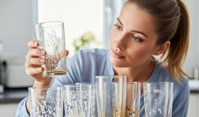 Bardaklardaki mat görüntüye son: Evde basit yöntemle camlar ilk günkü gibi parlıyor