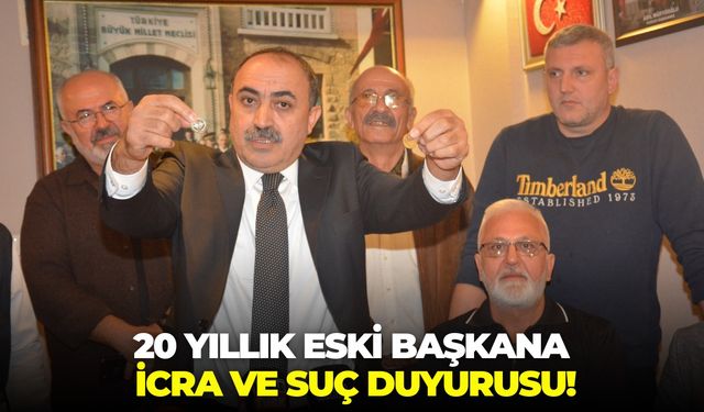 İzmir'de 20 yıllık eski başkana icra ve suç duyurusu!