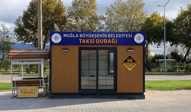 Muğla'da taksicilere modern durak