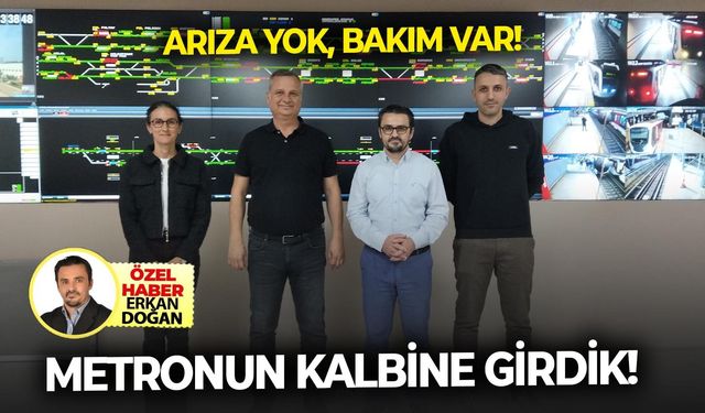 Metro yürüyen merdivenlerde arıza yok, bakım var!