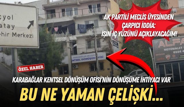 Karabağlar Kentsel Dönüşüm Ofisi’nin ‘dönüşüme’ ihtiyacı var! AK Partili Eroğlu’ndan çarpıcı iddia: Yakında açıklayacağım…