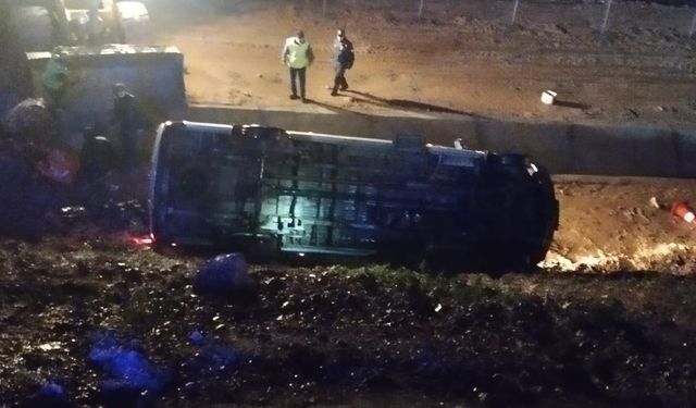 Mersin'de işçi servisi uçuruma yuvarlandı! Çok sayıda yaralı