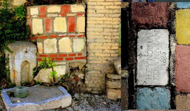 Urla'daki Yunanca yazıtlı çeşme 141 yıldır tarihe tanıklık ediyor