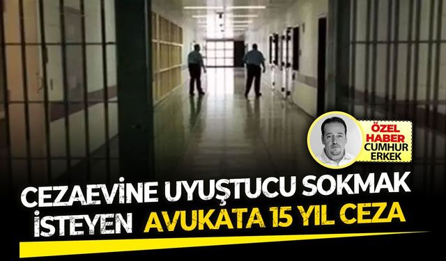 Cezaevine 'Uyuşturucu' sokmak isteyen avukata 15 yıl ceza