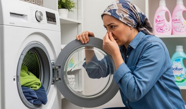 Ne deterjan ne parfüm çamaşır makinesindeki kötü kokuyu bu yöntem bitiriyor