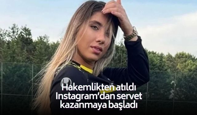 Hakemlikten atıldı, Instagram'da özel fotoğraflar paylaşmaya başladı: Elif Karaarslan'ın aylık geliri gündem oldu!