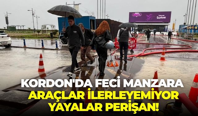 İzmir'in vitrini Kordon'da feci manzara: Araçlar ilerleyemiyor, yayalar perişan!