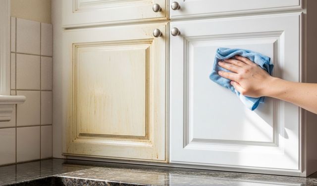 Sararan dolaplara 5 dakikalık mucize: Evdeki malzemelerle ilk günkü beyazlığı geri getiriyor