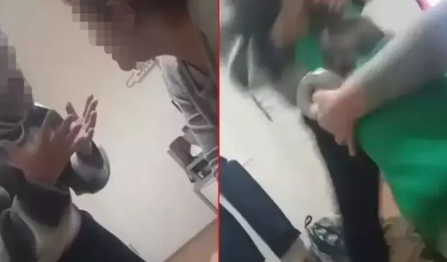 9 yaşındaki çocuğa üvey babadan şiddet! Görüntüler infial yarattı