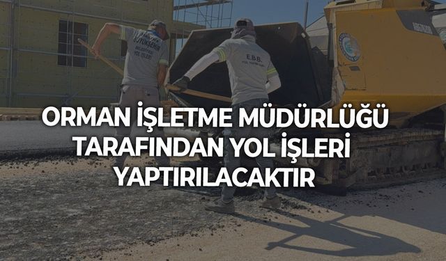YOL İŞLERİ YAPTIRILACAKTIR