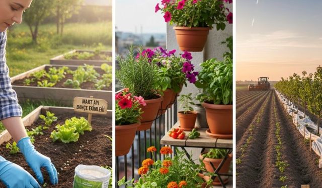 Mart ayında ne ekilir 2026? Bahçeye, saksıya ve tarlaya ekilecek sebze ve meyveler