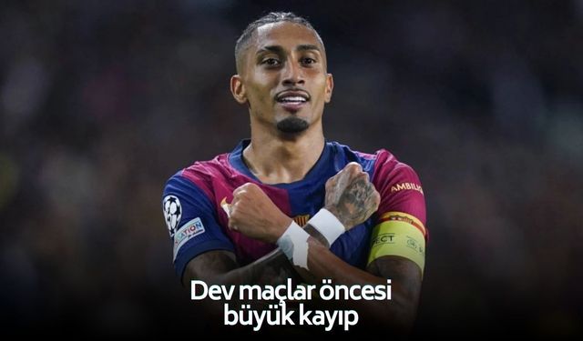 Dev maçlar öncesi büyük kayıp: Raphinha uzun süre yok!