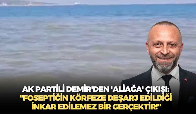 AK Partili Demir'den 'Aliağa' çıkışı: "Foseptiğin körfeze deşarj edildiği inkar edilemez bir gerçektir!"