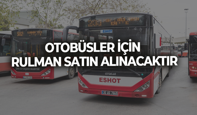 OTOBÜSLER İÇİN RULMAN SATIN ALINACAKTIR