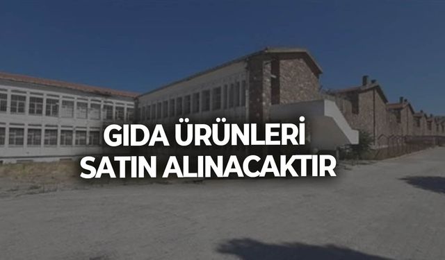 GIDA ÜRÜNLERİ SATIN ALINACAKTIR