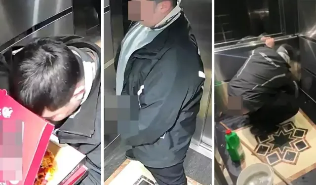 Asansöre tuvaletini yapan kuryeye asansörü temizlettiler!