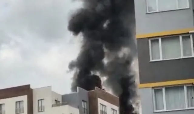 Yangında mahsur kalanlar böyle kurtarıldı!